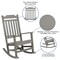 Flash Furniture Gray Poly Resin Side Table & 2 Rocking Chairs JJ-C14703-2-T14001-GY-GG - alternate 7